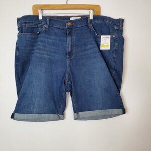 Levi's Denizen Bermuda Shorts Blue Denim Jean Shorts Size 24W NWT